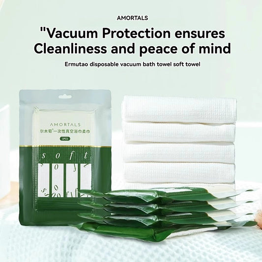 AMORTALS Disposable Vacuum-Packed Towels