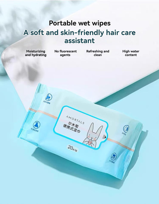 AMORTALS  Portable Wet Wipes (20 count)