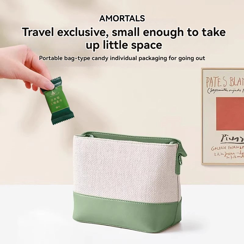 AMORTALS  Green Compressed Towel (20 count)